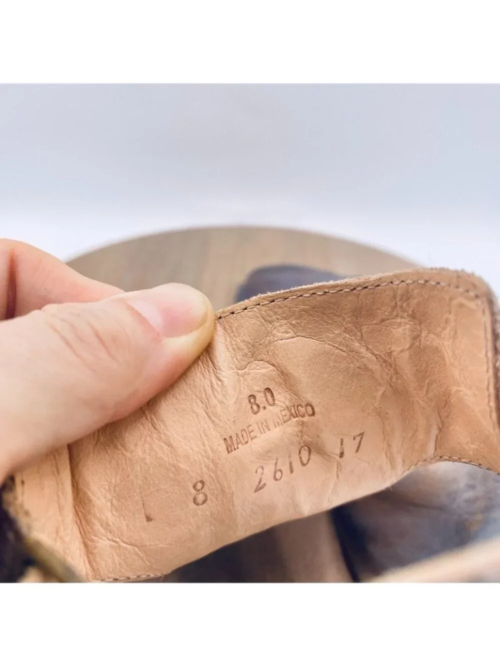 Bed|Stu Sandals Womens 8 Purple Distressed Leather Sabel Ankle Strap Flats